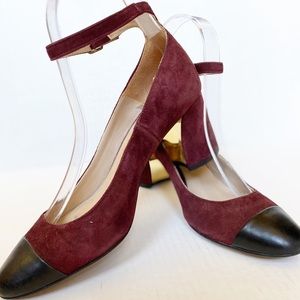 Massimo Dutti Cap Toe Mary Jane Shoe 37 Ankle